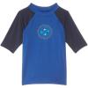 Quiksilver Boys (Age 2-7) Everyday Short Sleeve UV Rashguard(Navy/Blue)