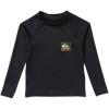 Quiksilver Boys (Age 2-7) Hawaii Badge UV Long Sleeve Rashguard(Black)