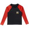 Quiksilver Boys (Age 2-7) Hawaii Badge UV Long Sleeve Rashguard(High Risk Red)