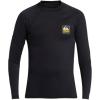 Quiksilver Boys (Age 8-16) Hawaii Badge Long Sleeve Surf Shirt(Black)