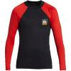 Quiksilver Boys (Age 8-16) Hawaii Badge Long Sleeve Surf Shirt(High Risk Red)