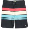 Quiksilver Boys Everyday Stripe 17 Boardshort Swim Trunk(Black 241)