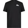 Quiksilver Boys Short Sleeve Rashguard Surf Shirt with UPF 50+ Sun Protection, Kid’s Swim Top(Black Everyday)