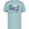 Quiksilver Boys Short Sleeve Screen Print Graphic T-Shirt, Soft & Comfortable, Regular Fit(Beach Grey)