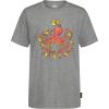 Quiksilver Boys Short Sleeve Screen Print Graphic T-Shirt, Soft & Comfortable, Regular Fit(Gray Octo)