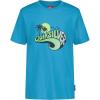 Quiksilver Boys Short Sleeve Screen Print Graphic T-Shirt, Soft & Comfortable, Regular Fit(Horizon Blue Wavey)