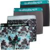 Quiksilver Boys Underwear 4 Pack Boxer Briefs for Boys 6-18 Durable Stretch Breathable Moisture Wicking(Grey black mint Floral green/Black)