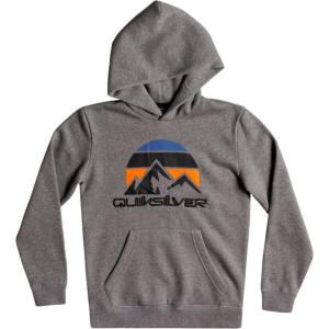 Quiksilver Big Logo Snow Hoodie – Kids’, Heather Grey, S(10)
