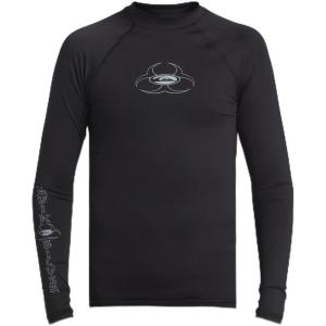 Quiksilver Boys (Age 8-16) Saturn UV Long Sleeve Surf Shirt(Black)