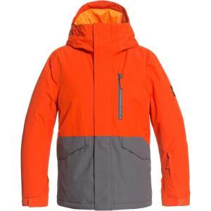 Quiksilver Boys’ Ages 8-16 Mission 10K Snowboard & Ski Jacket – Pureed Pumpkin | Medium (Big Kid 12)