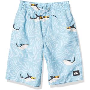 Quiksilver Boys’ Sharky 14 Volley Swim Trunk Boardshort(Airy Blue Sharky Volley Boy 14)