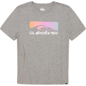 Quiksilver Boys Short Sleeve Screen Print Graphic T-Shirt, Soft & Comfortable, Regular Fit(Gray Shadow Cast)