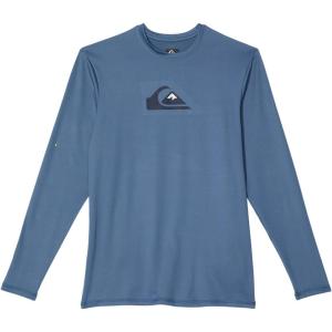 Quiksilver Boy’s Solid Streak Long Sleeve (Big Kids) Bering Sea XL (16 Big Kids)