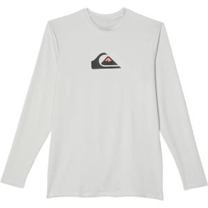 Quiksilver Boy’s Solid Streak Long Sleeve (Big Kids) Gray Violet MD (12 Big Kids)