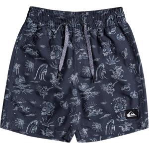 Quiksilver Boys’ Wild Life Elastic Waist Volley Swim Short 13(India Ink Wild Life S2-21)
