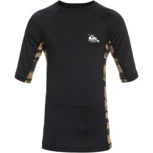 Quiksilver Kids Arch This Hawaii Short Sleeve Rashguard(Black)