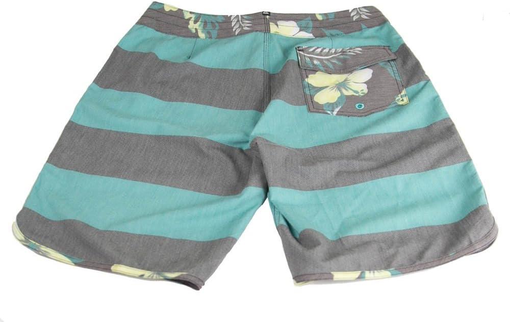 image:imageQuiksilver Mens Brigg Scallop U20 Fashion Board Shorts GreyGreenYellow