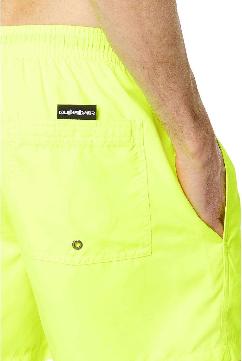 image:imageQuiksilver Mens Standard Everyday 15 Volley Swim Trunk Bathing SuitSafety Yellow