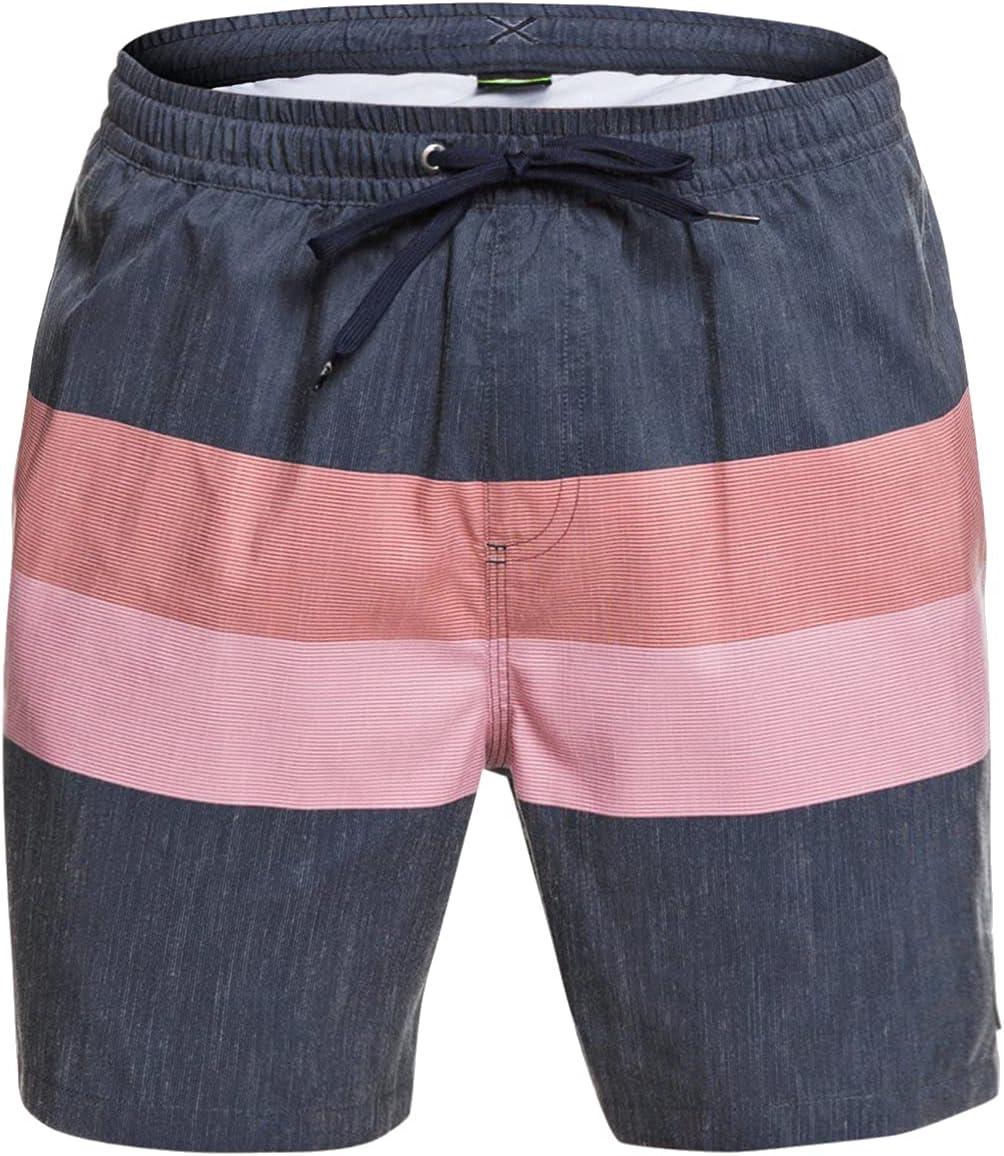 image:imageQuiksilver Mens Standard Seasons Volley 17 Boardshort Swim TrunkMajolica Blue