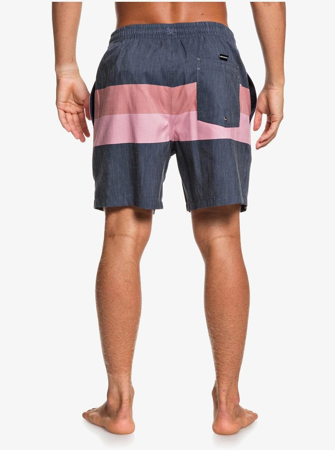 image:imageQuiksilver Mens Standard Seasons Volley 17 Boardshort Swim TrunkMajolica Blue