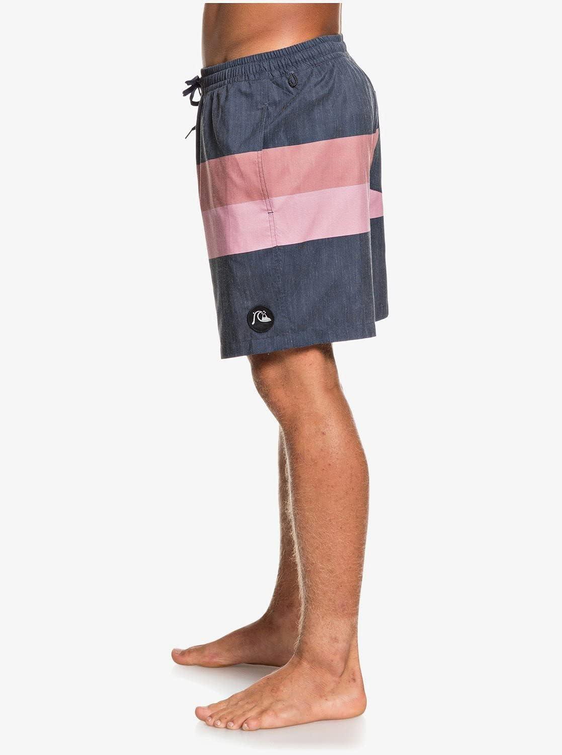 image:imageQuiksilver Mens Standard Seasons Volley 17 Boardshort Swim TrunkMajolica Blue