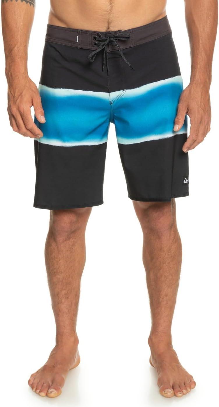 image:imageQuiksilver Mens Standard Surfsilk Air Brush 19 Boardshort Swim TrunkBlackBlack