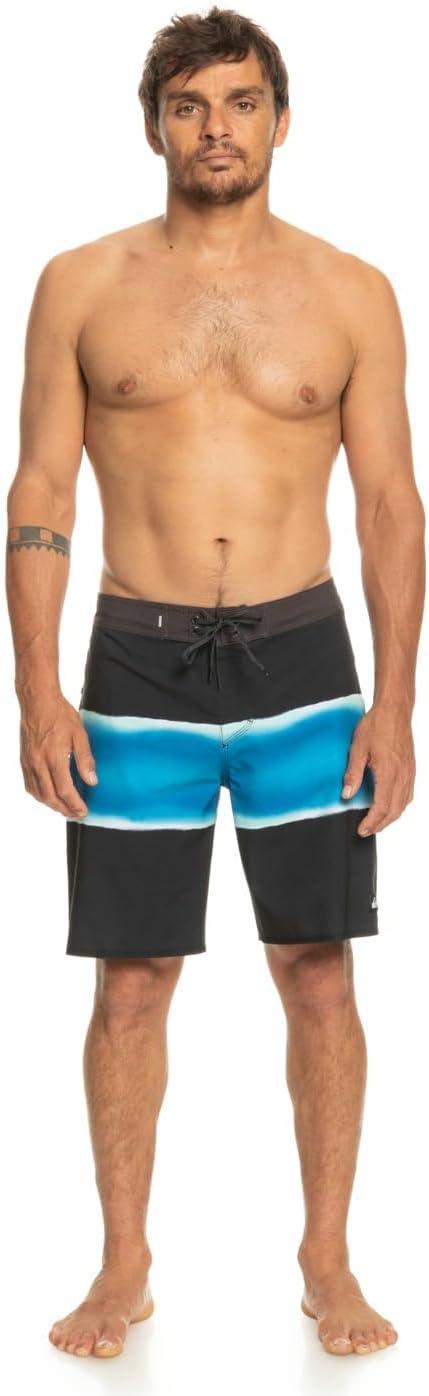 image:imageQuiksilver Mens Standard Surfsilk Air Brush 19 Boardshort Swim TrunkBlackBlack