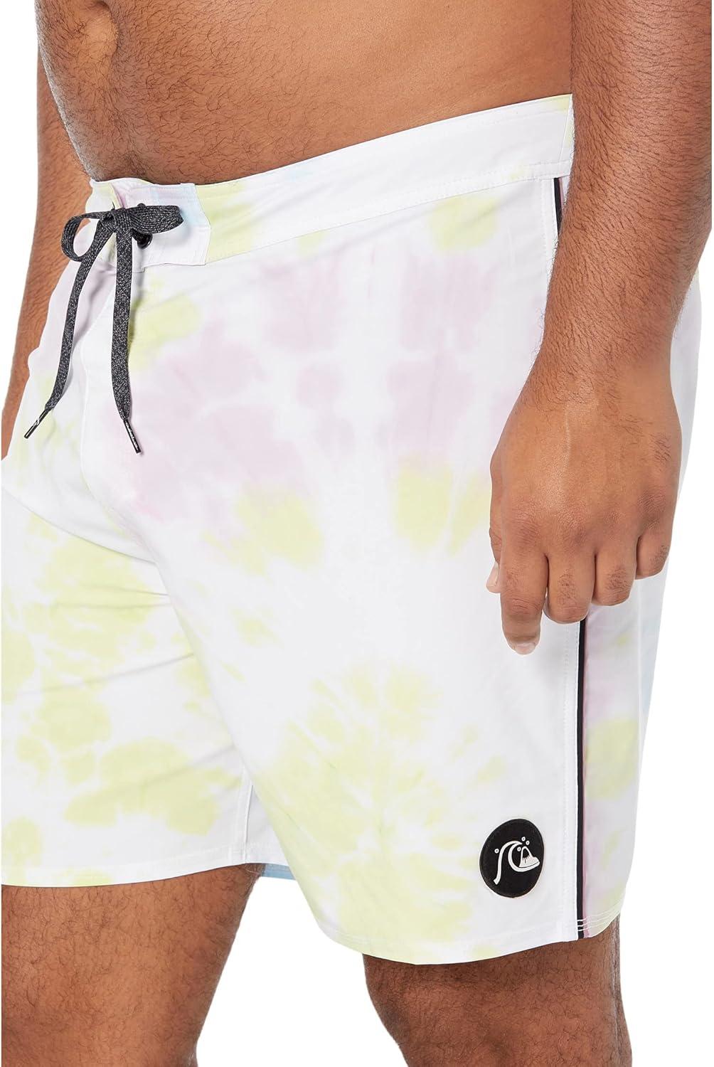 image:imageQuiksilver Mens Standard Surfsilk Piped 18 Boardshort Swim Trunk Bathing SuitWhite