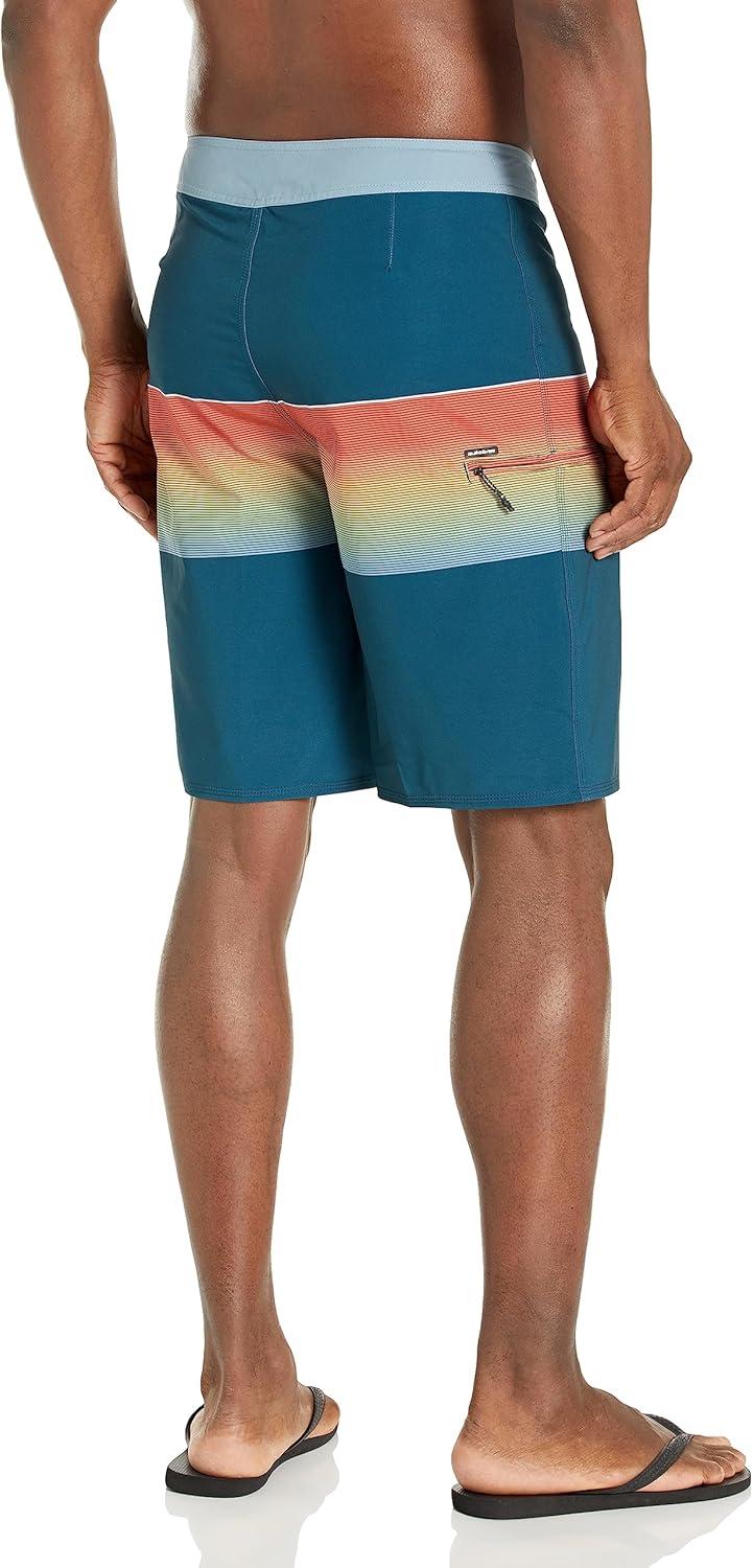 image:imageQuiksilver Mens Standard Surfsilk Slab 21 Boardshort Swim TrunkMajolica Blue