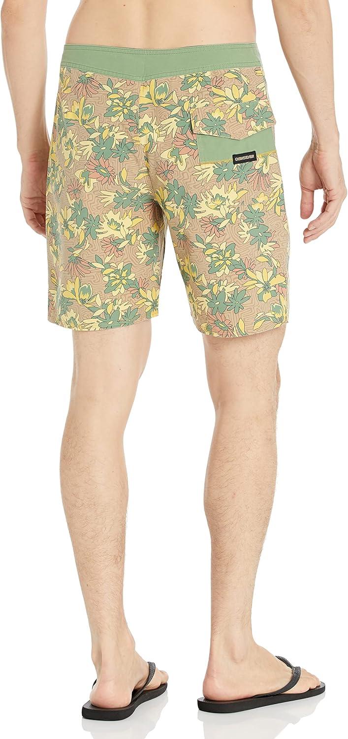 image:imageQuiksilver Mens Standard Surfsilk Washed 18 Boardshort Swim Trunk Bathing SuitGolden Rod
