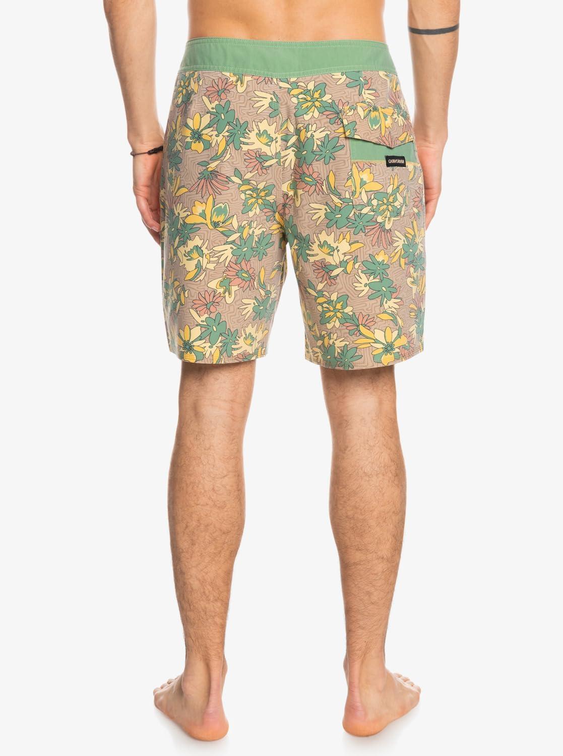 image:imageQuiksilver Mens Surfsilk Washed 18 Boardshort Swim Trunk Bathing SuitGolden Rod