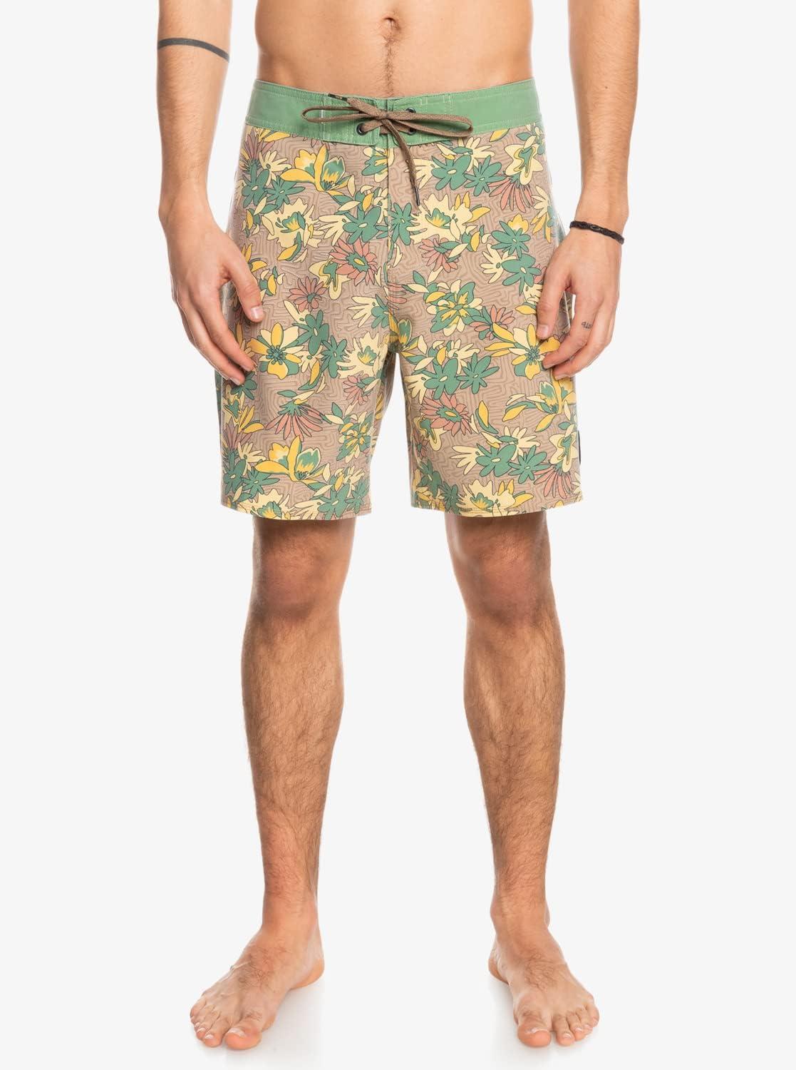 image:imageQuiksilver Mens Surfsilk Washed 18 Boardshort Swim Trunk Bathing SuitGolden Rod