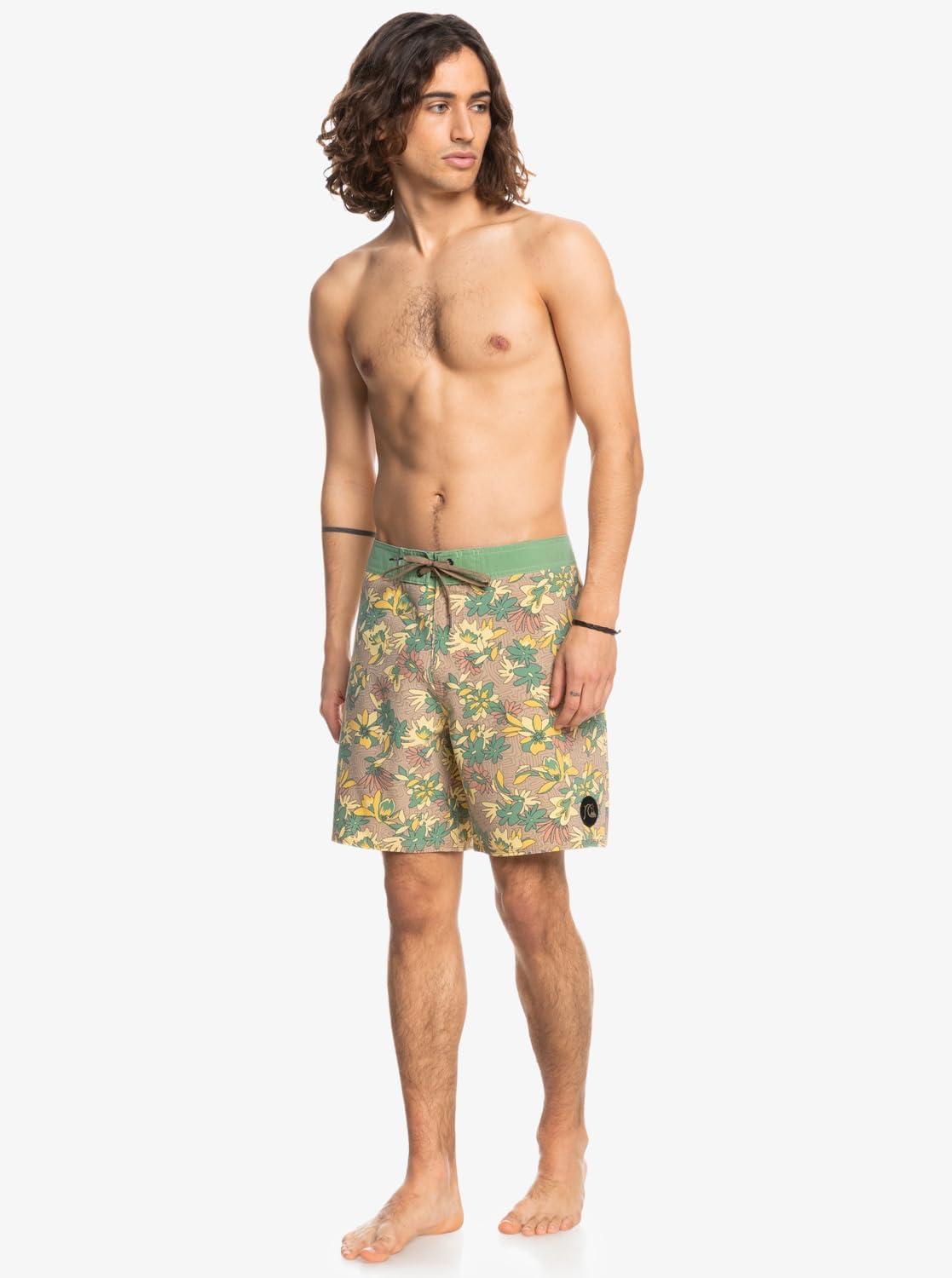 image:imageQuiksilver Mens Surfsilk Washed 18 Boardshort Swim Trunk Bathing SuitGolden Rod