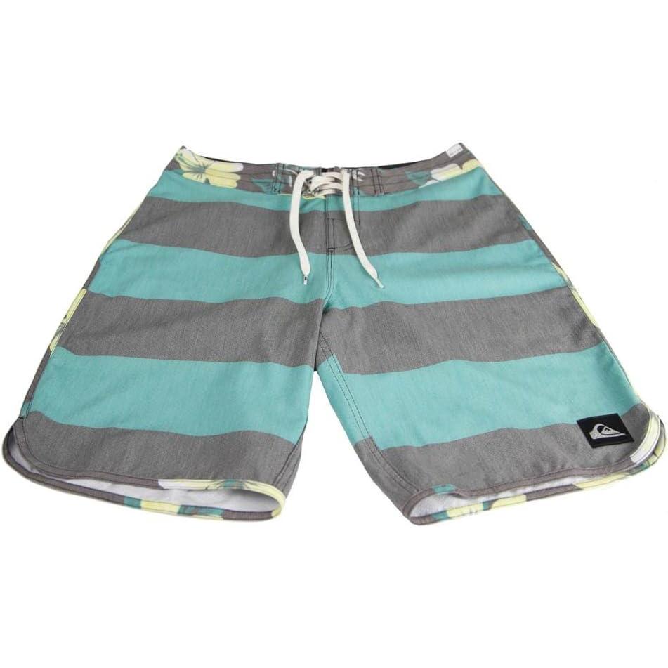 image:imageQuiksilver Mens Brigg Scallop U20 Fashion Board Shorts GreyGreenYellow
