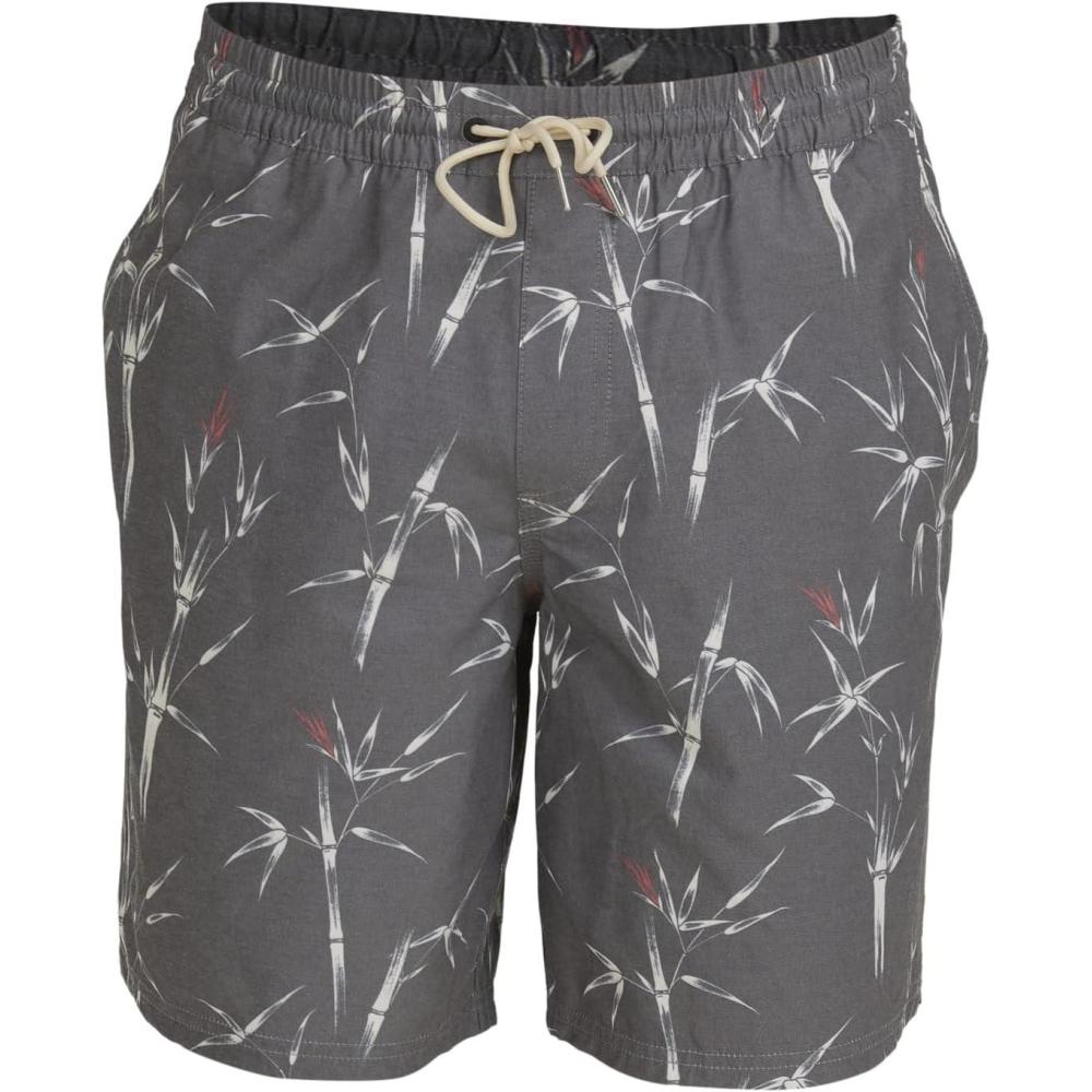 image:imageQuiksilver Mens Deck Stripe Volley Volley Swim Trunk Bathing SuitBlack Pre Chopsticks Volley