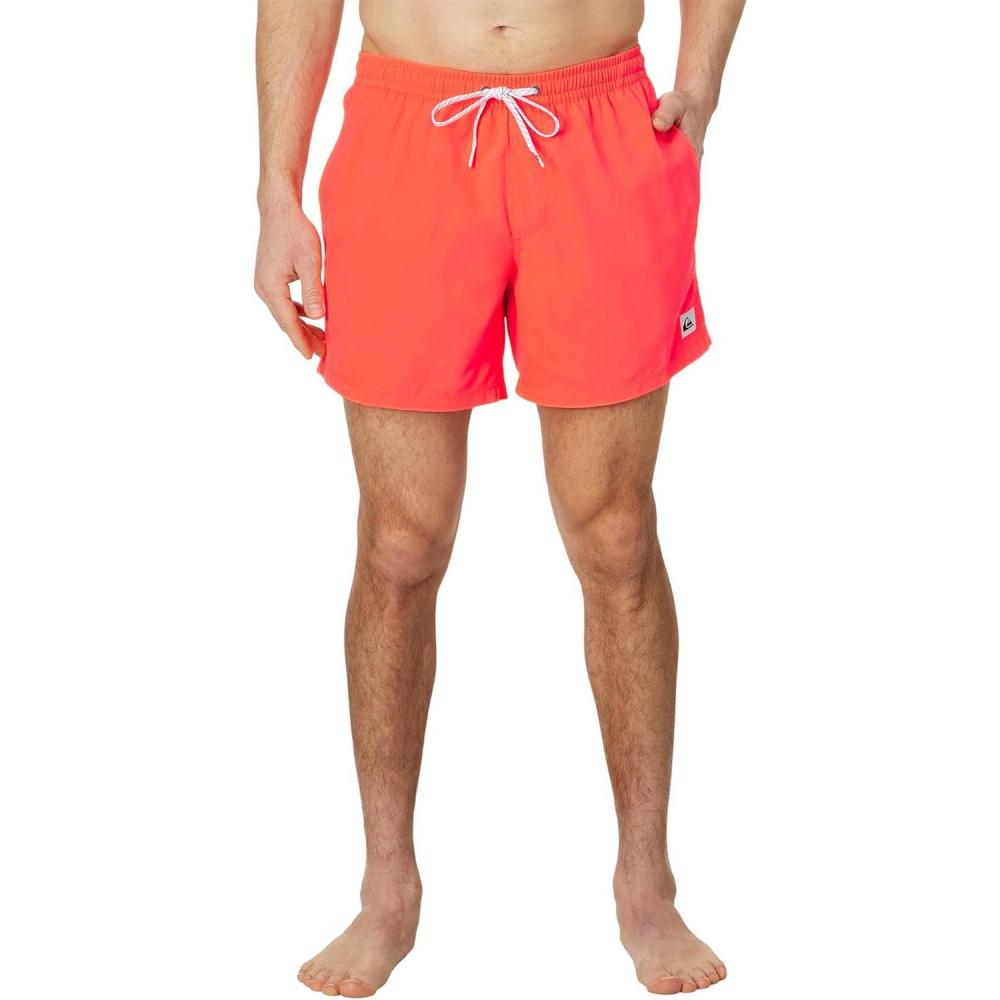image:imageQuiksilver Mens Mens Everyday Solid 15 Volley Boardshort Swim TrunkFiery Coral 241