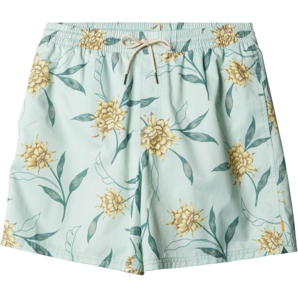 image:imageQuiksilver Mens Mens Ginger Stalks Volley Elastic Waist Boardshort Swim TrunkSubtle Green Perfect Bloom Vly 233