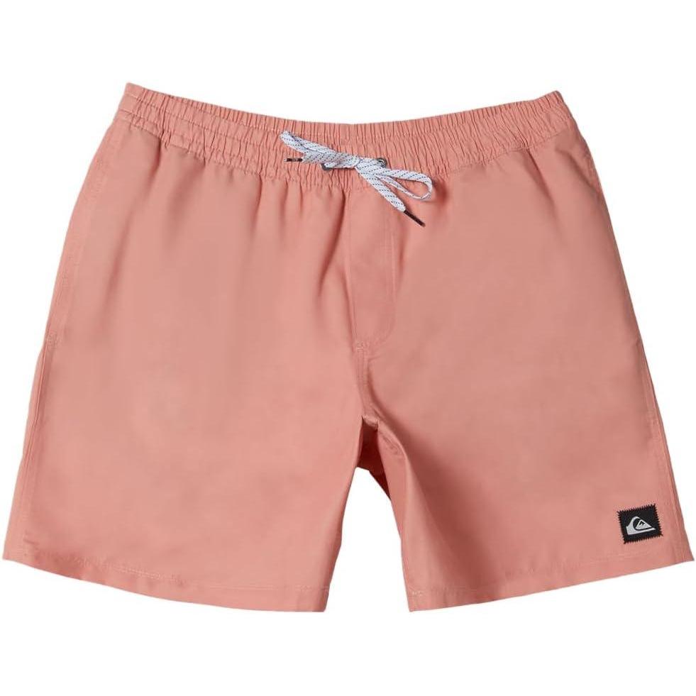 image:imageQuiksilver Mens Standard Everyday Solid 17 Elastic Waist Volley Swim TrunkCanyon Clay