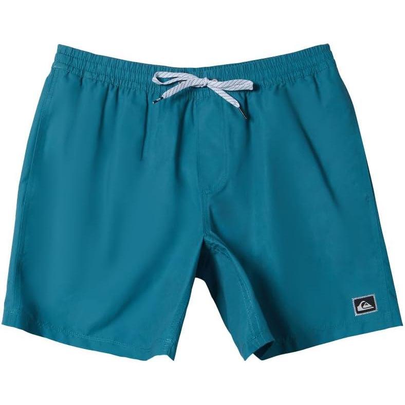 image:imageQuiksilver Mens Standard Everyday Solid 17 Elastic Waist Volley Swim TrunkColonial Blue
