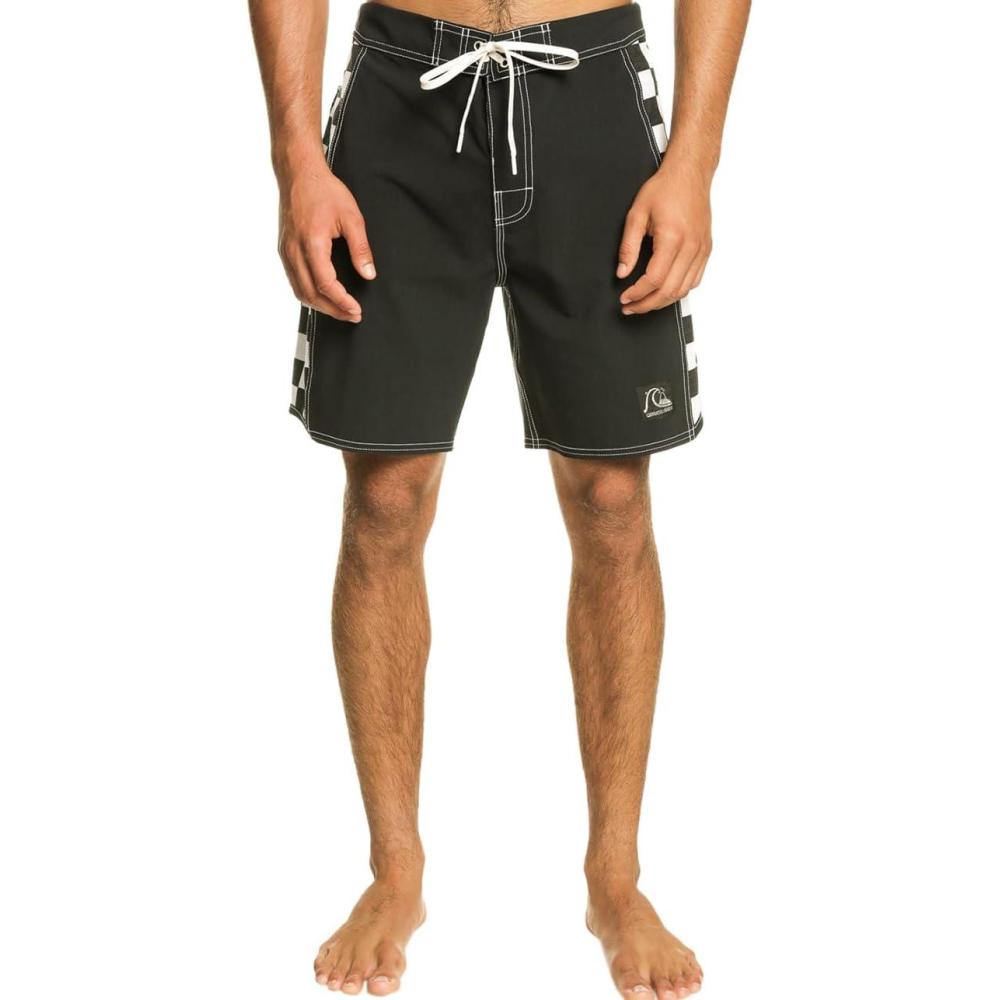 image:imageQuiksilver Mens Standard Original Scallop 18 Boardshort Swim TrunkBlack Arch