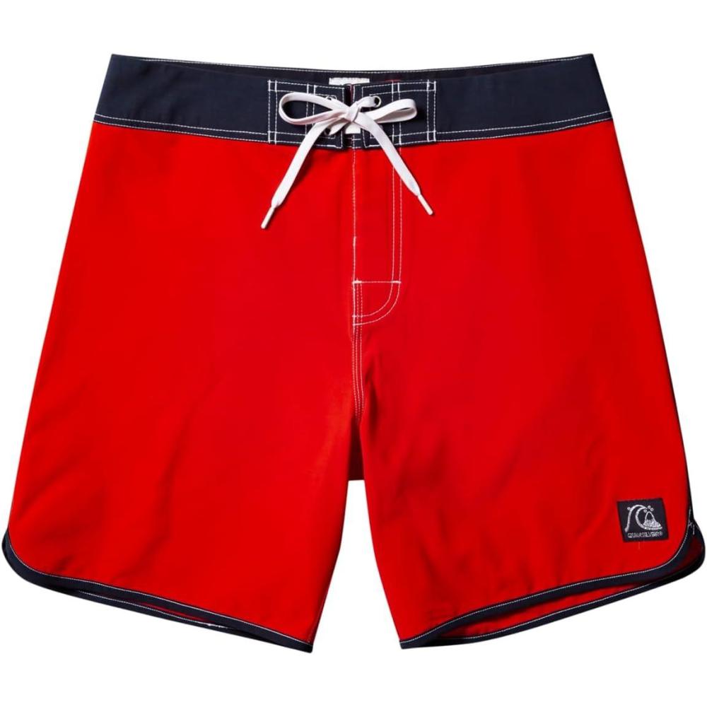 image:imageQuiksilver Mens Standard Original Scallop 18 Boardshort Swim TrunkHigh Risk Red Scallop