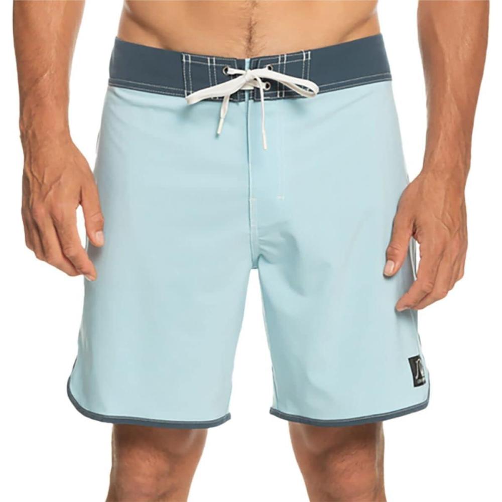 image:imageQuiksilver Mens Standard Original Scallop 18 Boardshort Swim TrunkSky Blue