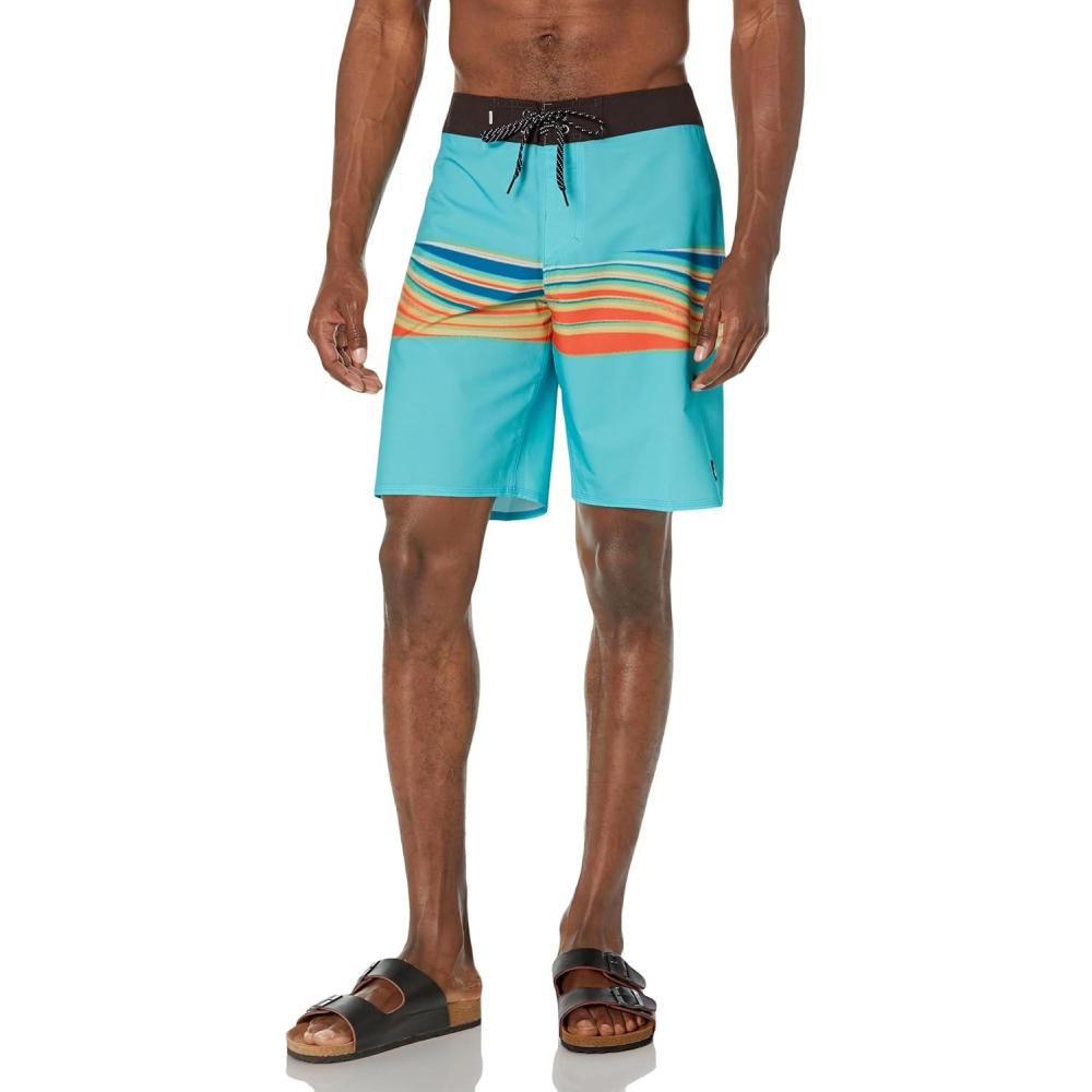 image:imageQuiksilver Mens Standard Surfsilk Air Brush 19 Boardshort Swim TrunkBlue Radiance 234