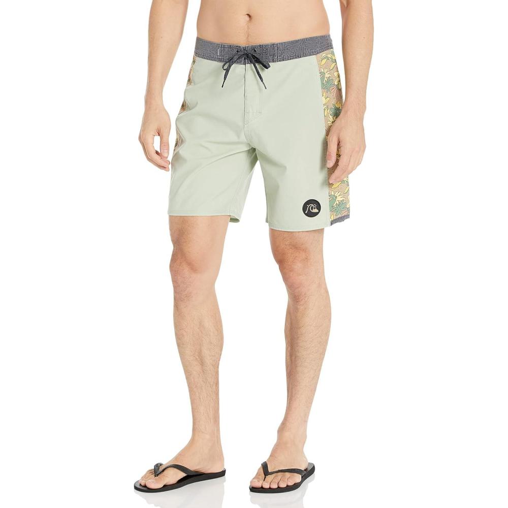 image:imageQuiksilver Mens Standard Surfsilk Arch 18 Boardshort Swim Trunk Bathing SuitDesert Sage