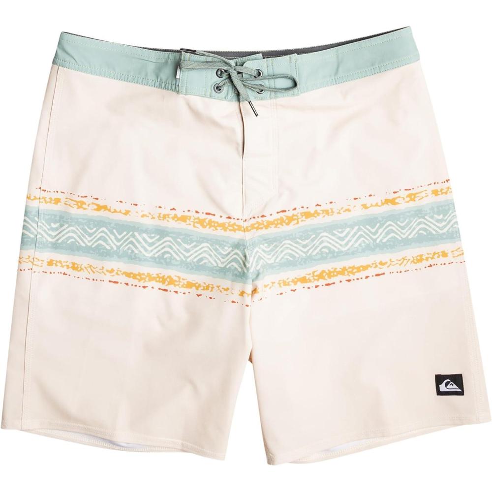 image:imageQuiksilver Mens Standard Surfsilk Mesa Strip 19 Boardshort Swim TrunkBirch 233