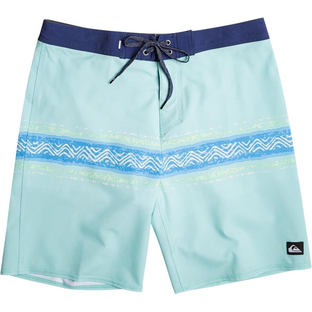 image:imageQuiksilver Mens Standard Surfsilk Mesa Strip 19 Boardshort Swim TrunkPastel Turquoise 233