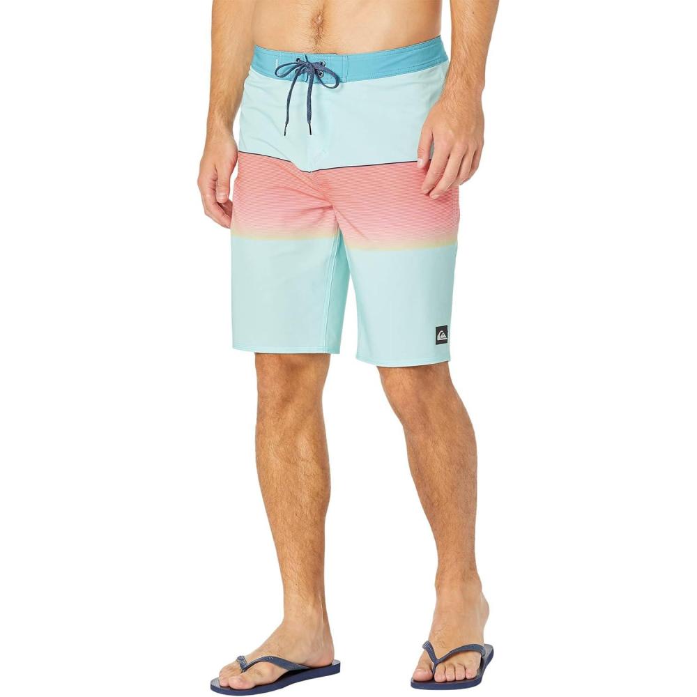 image:imageQuiksilver Mens Standard Surfsilk Slab 21 Boardshort Swim Trunk Bathing SuitIced Aqua