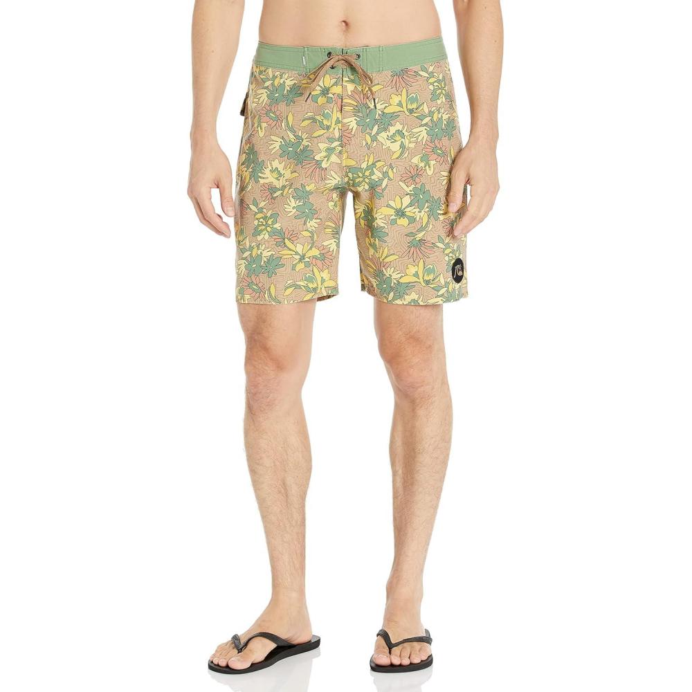 image:imageQuiksilver Mens Standard Surfsilk Washed 18 Boardshort Swim Trunk Bathing SuitGolden Rod