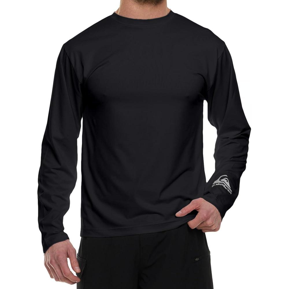 image:imageQuiksilver Rash Guard for Men UPF 50 Big and Tall Swim Long amp Short Sleeve Shirt Black