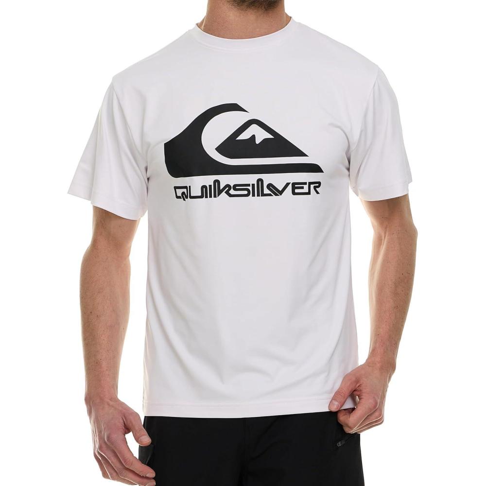 image:imageQuiksilver Rash Guard for Men UPF 50 Big and Tall Swim Long amp Short Sleeve Shirt White